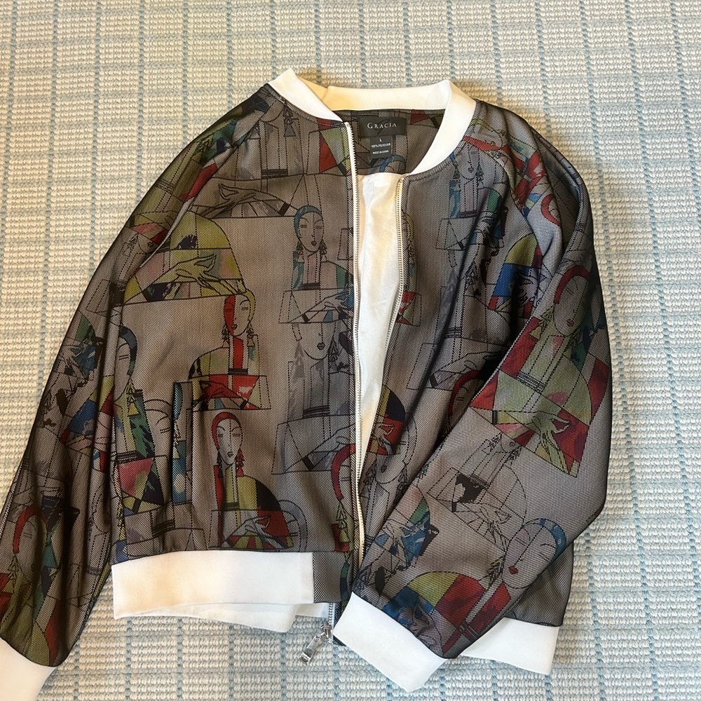 Garcia Netted Zip Up jacket - rare pattern